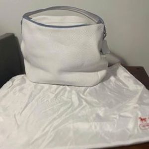 Coach White leather bag - like new condition with dust bag